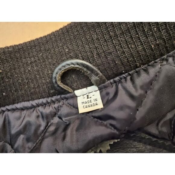 Western Express Driver Jacket Embroidered Varsity Men's L Vantage Wool/Leather - Picture 15 of 16